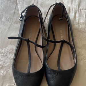 Shoes of Prey Black T-Strap Flats